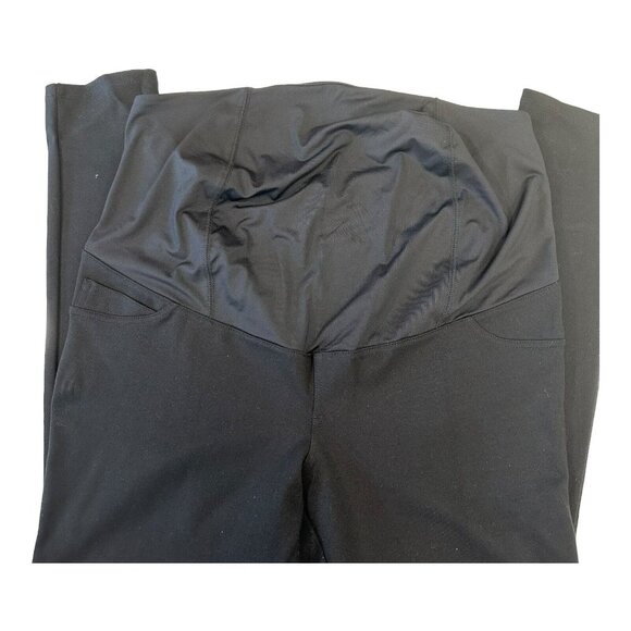 Isabel Maternity SZ Large Black Over Belly Panel Skinny Jeans Stretch - Picture 14 of 14